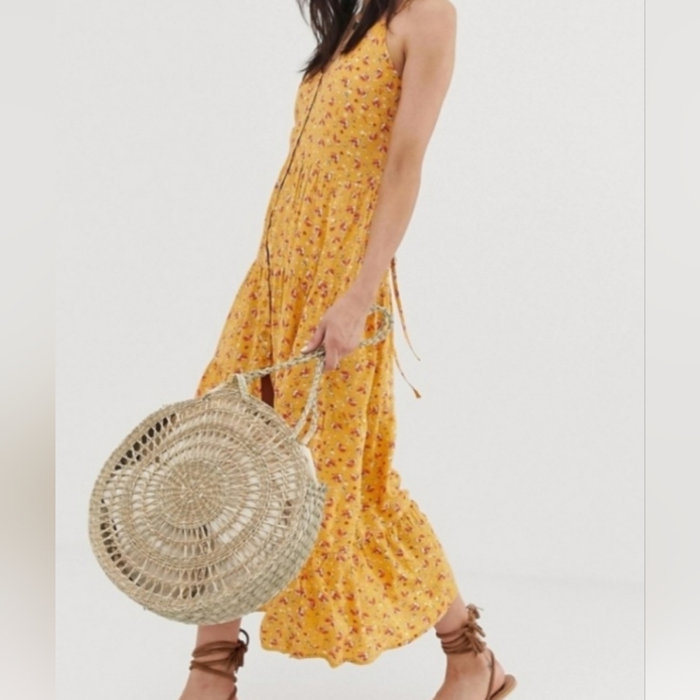 Anthropologie Spaghetti Strap Floral Sundress Band of Gypsies